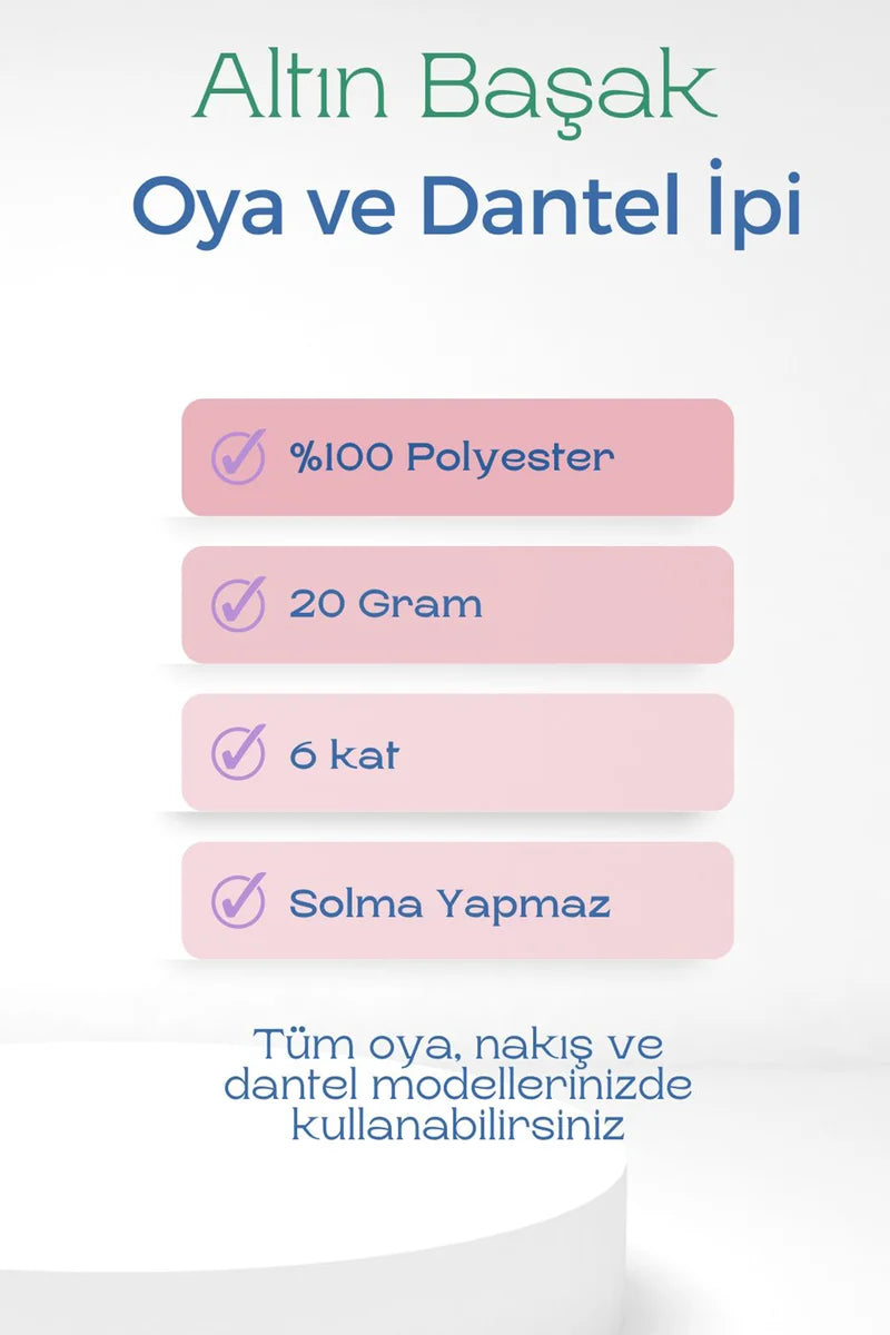 Altınbaşak Oya ve Dantel İpi 20 gr - Royaleks - No: 144