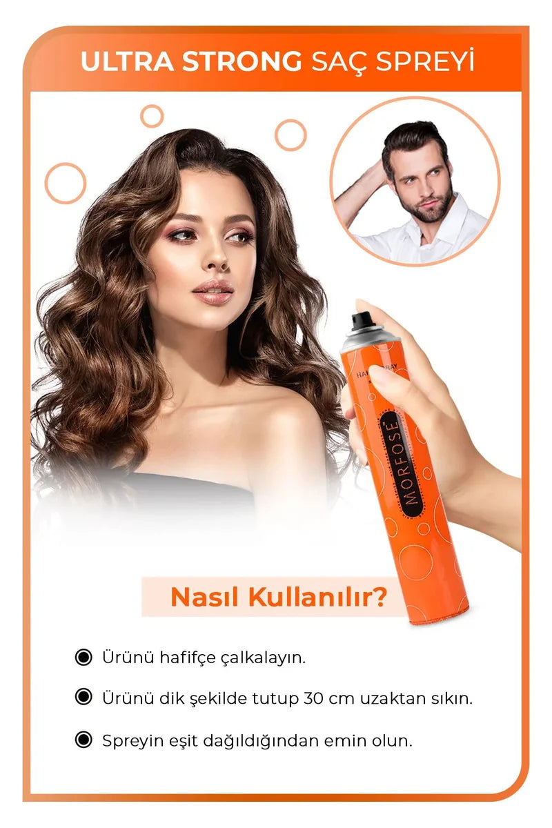 Ultra Strong Saç Spreyi 400 ML - mrfs