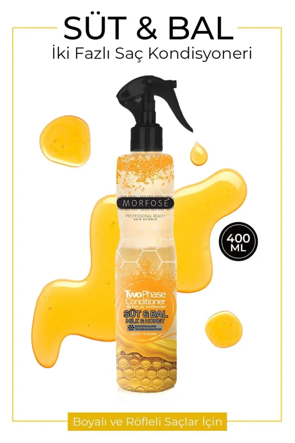Çift Fazlı Süt & Bal Kondisyoner Fön Suyu 400 ML - mrfs