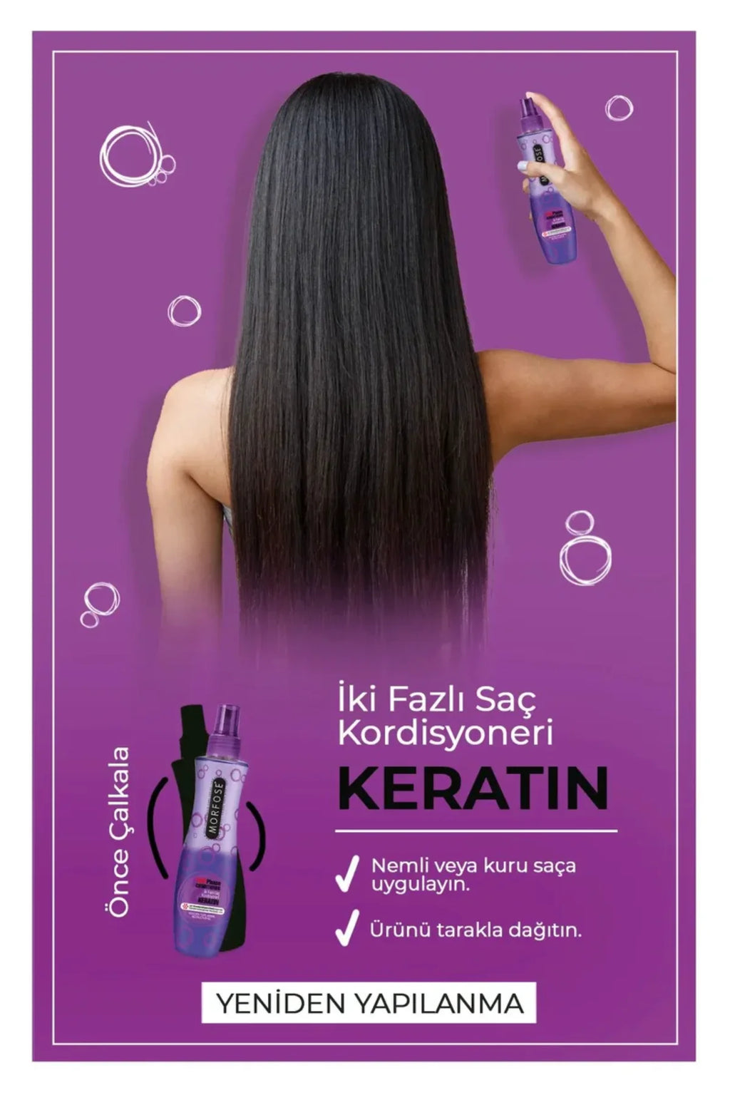 Keratin Çift Fazlı Kondisyoner Fön Suyu 240 ML - mrfs