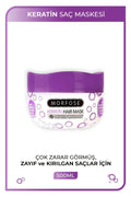 Keratin Saç Maskesi 500 ML  - Yıpranmış Saçlar için - mrfs