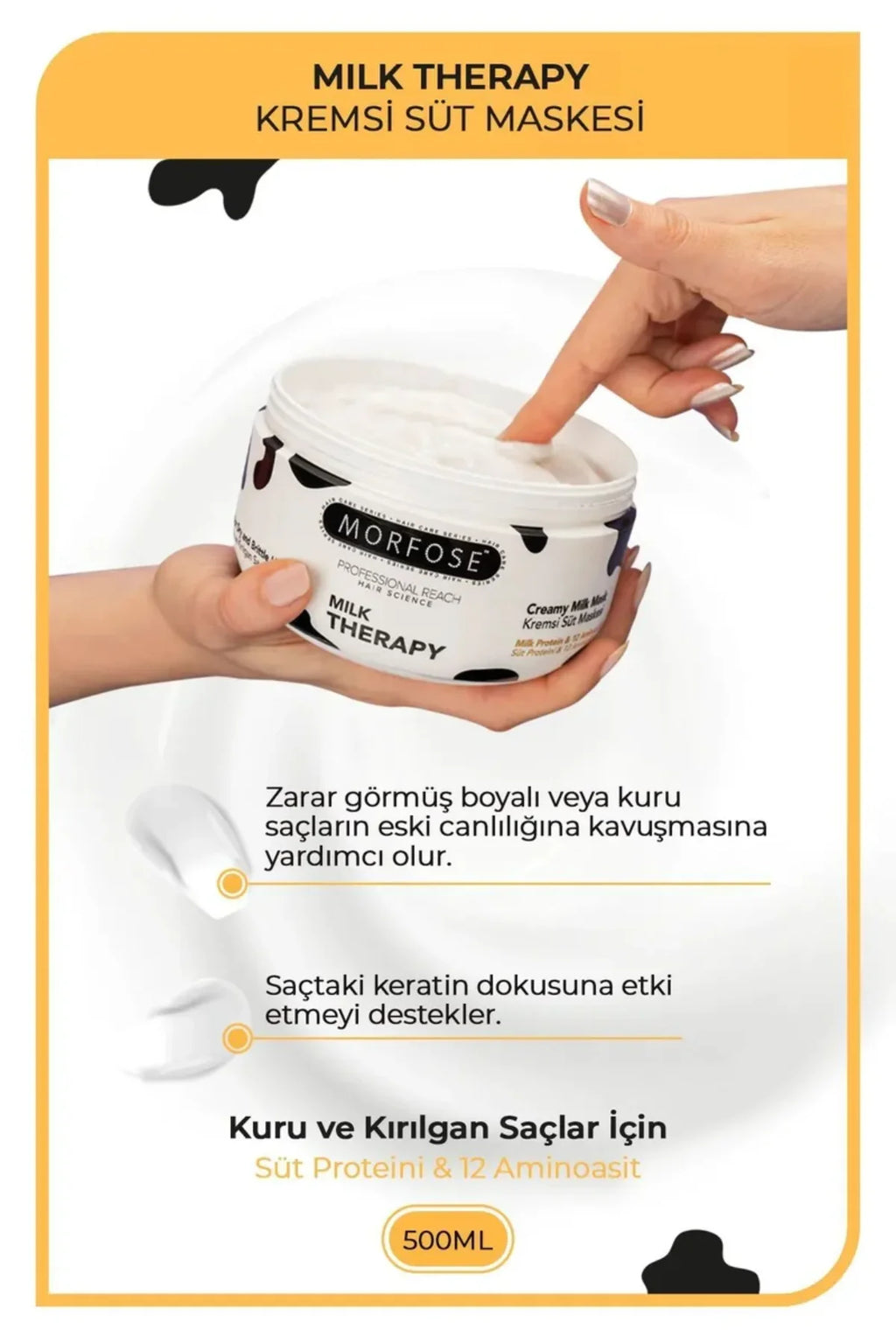 Milk Therapy Kremsi Süt Maskesi 500 ML - Bakım ve Canlılık - mrfs