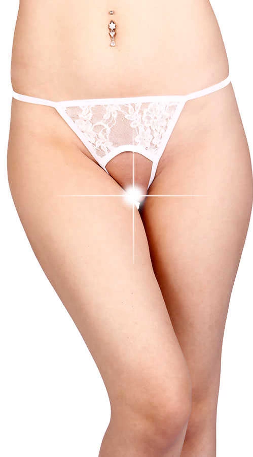Beyaz Özel Bölgesi Açık Fantazi String TM1163
