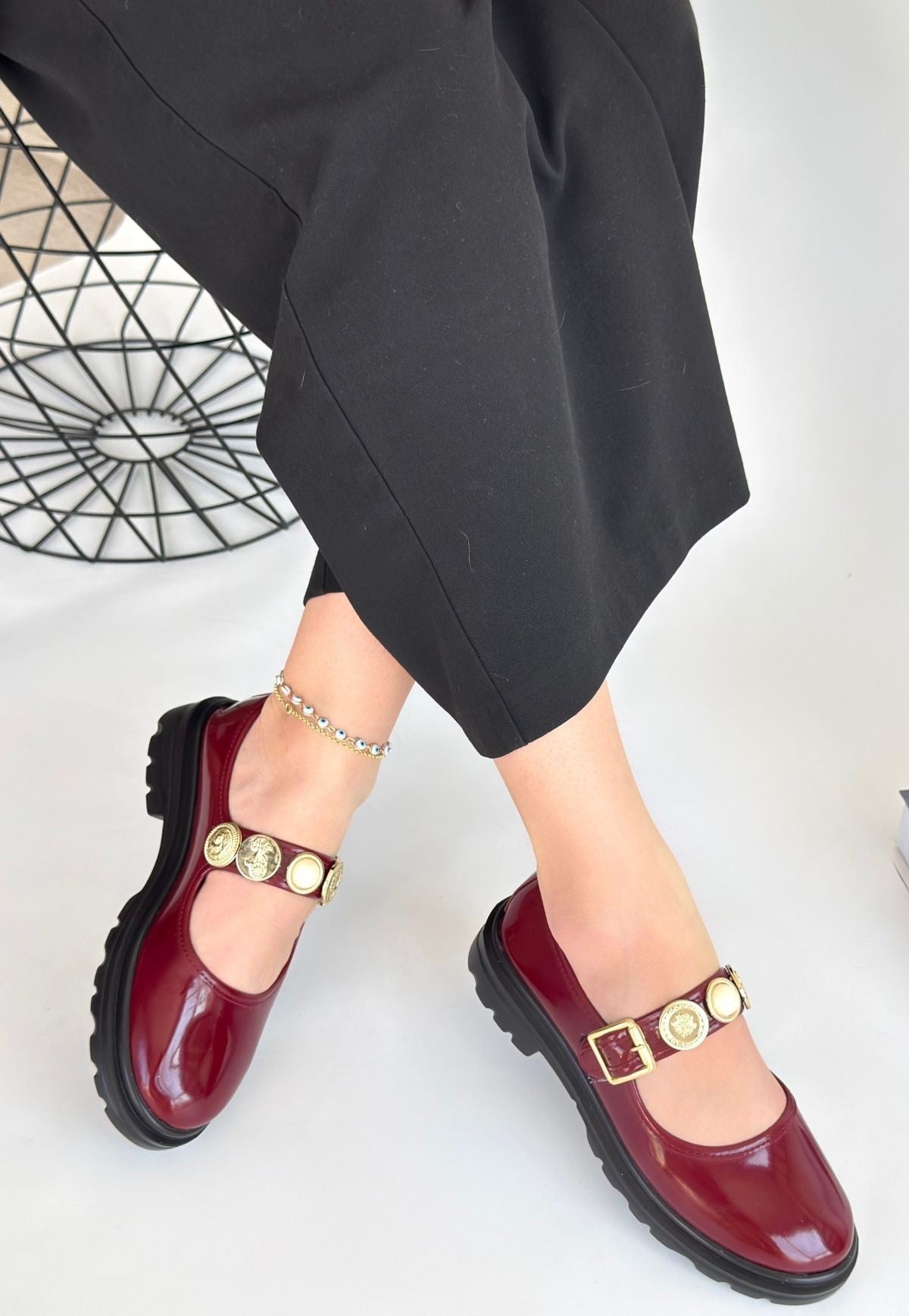 Okira Bordo Rugan Oxford Ayakkabı