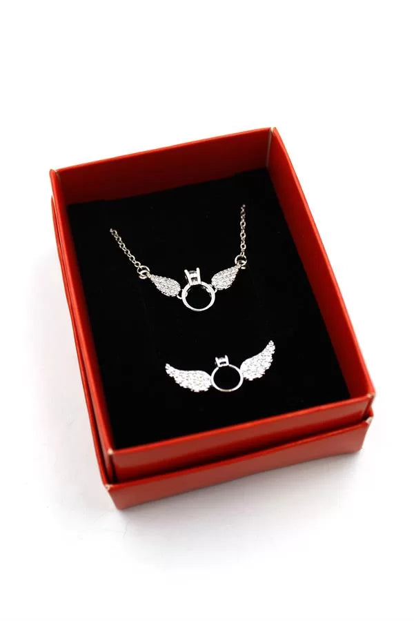 Tektaş Set Kolye - Altın